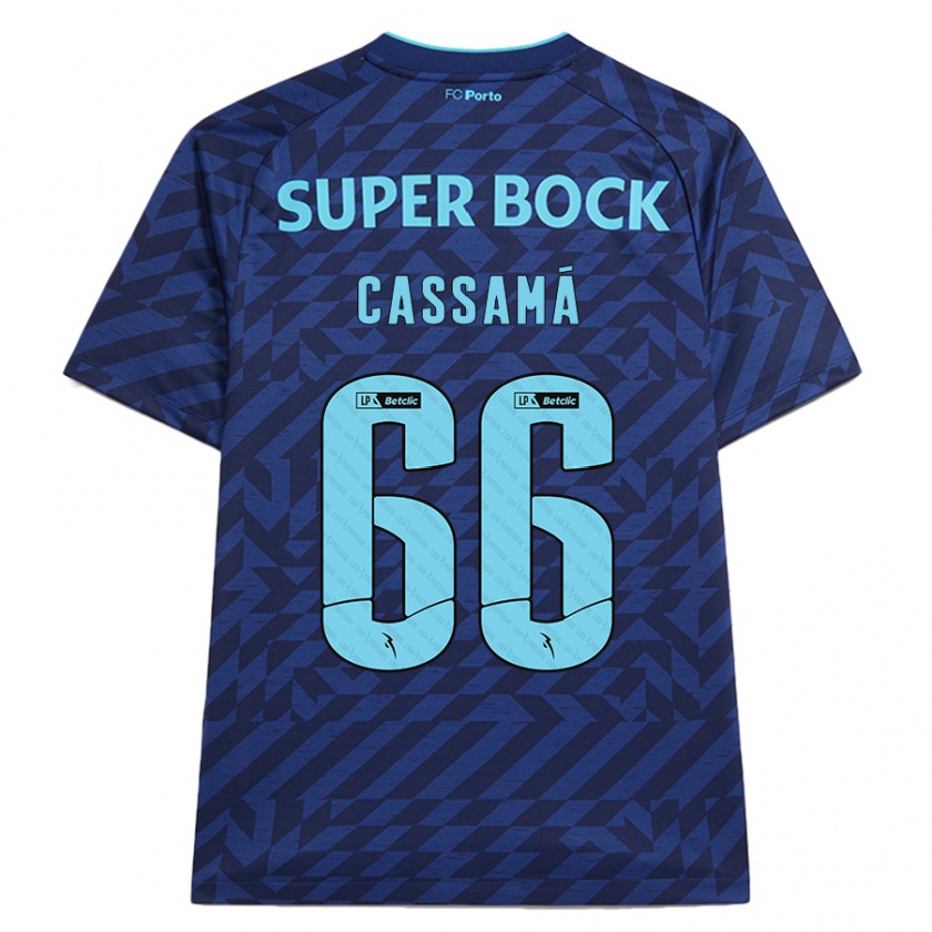 Kandiny Herren Adramane Cassamá #66 Marineblau Ausweichtrikot Trikot 2024/25 T-Shirt Österreich