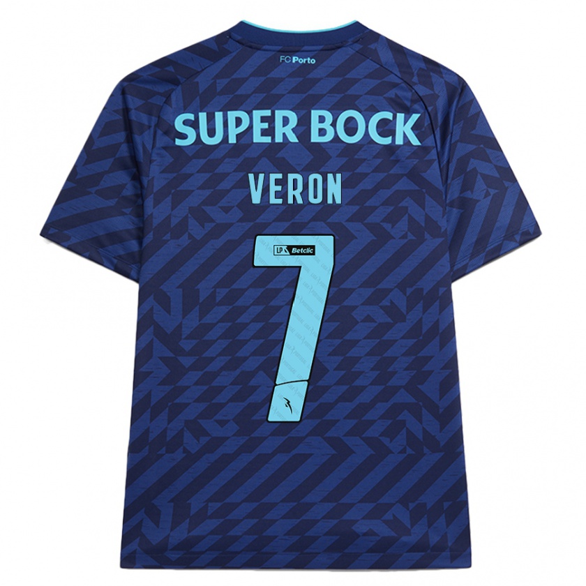 Kandiny Heren Gabriel Veron #7 Marineblauw Thuisshirt Derde Tenue 2024/25 T-Shirt