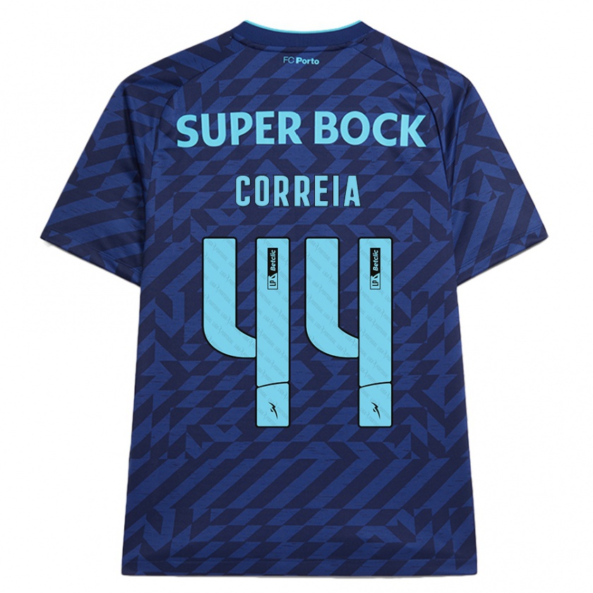 Kandiny Heren Romain Correia #44 Marineblauw Thuisshirt Derde Tenue 2024/25 T-Shirt België