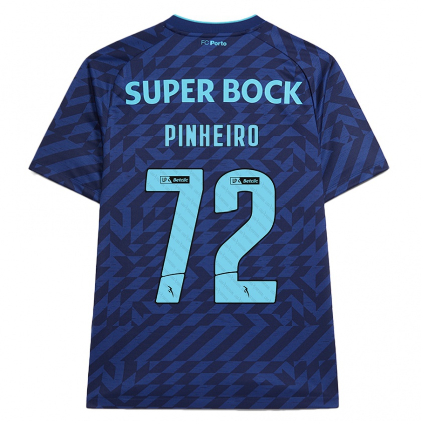 Kandiny Hombre Camiseta Rodrigo Pinheiro #72 Azul Marino Equipación Tercera 2024/25 La Camisa