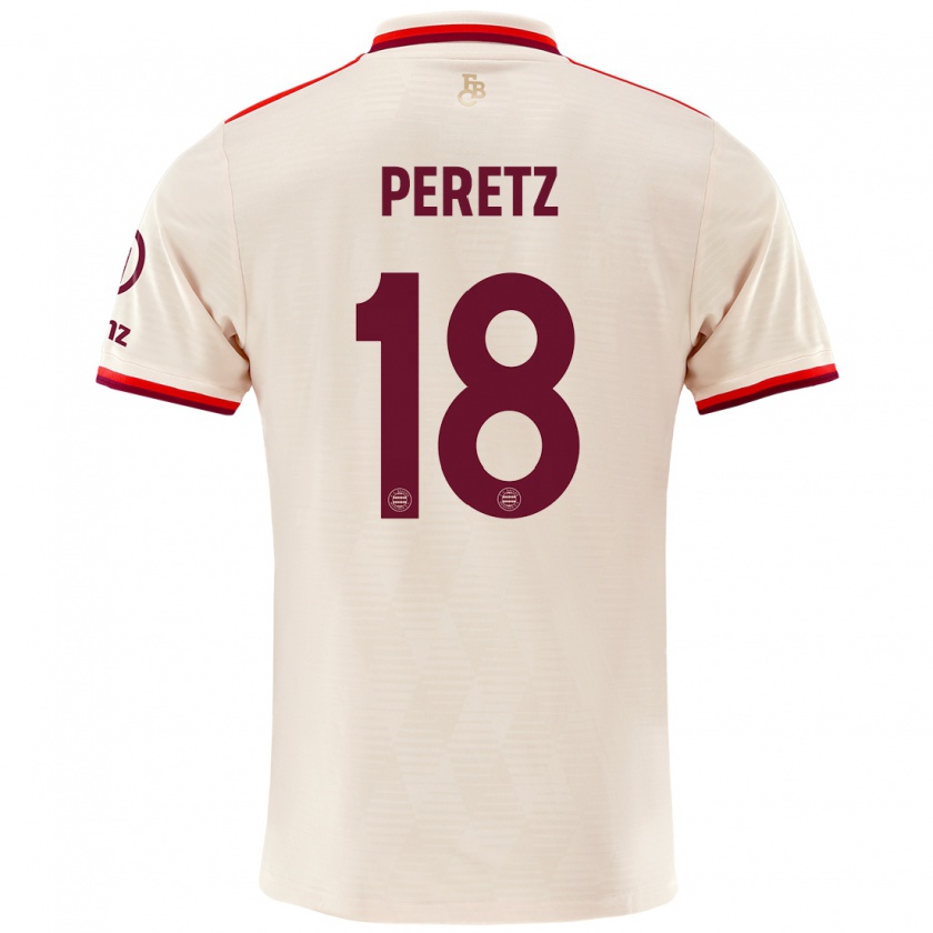 Kandiny Herren Daniel Peretz #18 Leinen Ausweichtrikot Trikot 2024/25 T-Shirt Österreich