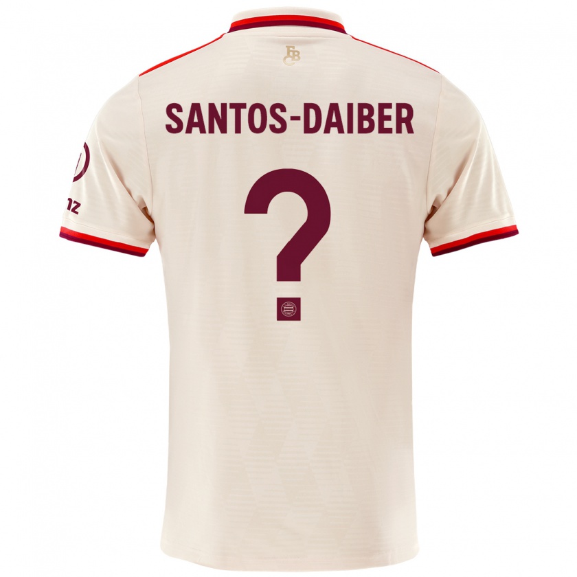 Kandiny Hombre Camiseta David Santos-Daiber #0 Lino Equipación Tercera 2024/25 La Camisa