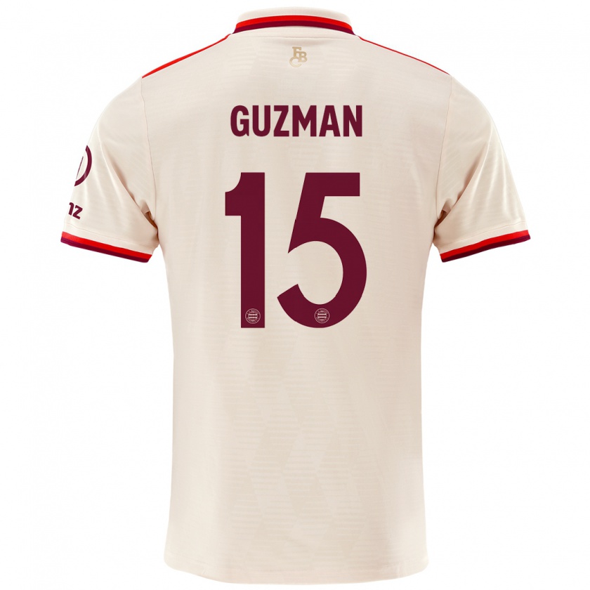 Kandiny Herren Ana María Guzmán #15 Leinen Ausweichtrikot Trikot 2024/25 T-Shirt Österreich