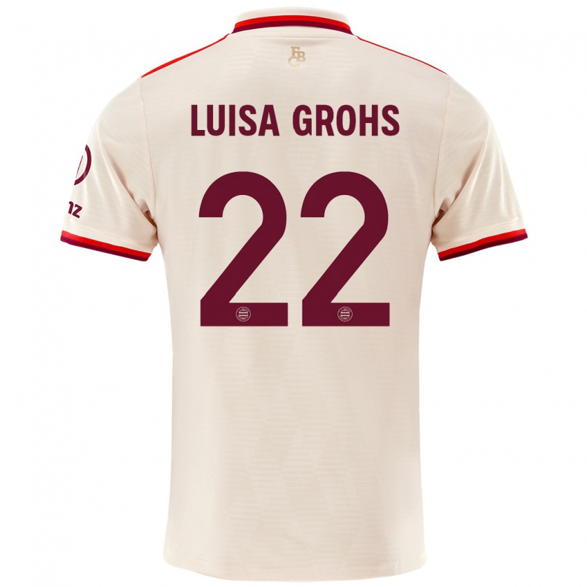 Kandiny Herren Maria Luisa Grohs #22 Leinen Ausweichtrikot Trikot 2024/25 T-Shirt Österreich