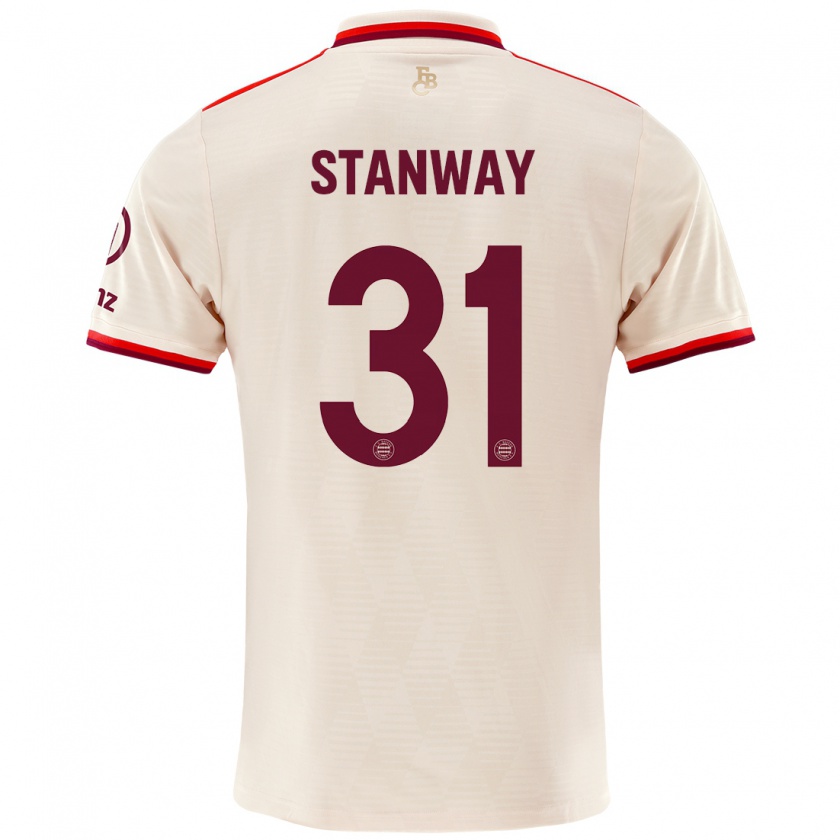 Kandiny Herren Georgia Stanway #31 Leinen Ausweichtrikot Trikot 2024/25 T-Shirt Österreich