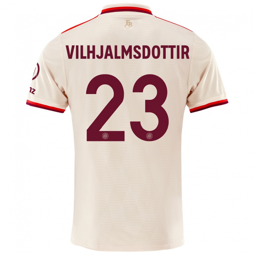 Kandiny Herren Karolina Lea Vilhjalmsdottir #23 Leinen Ausweichtrikot Trikot 2024/25 T-Shirt Österreich