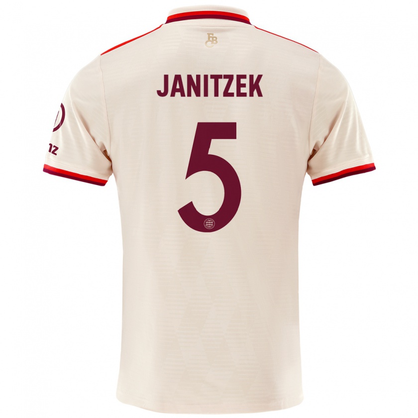 Kandiny Herren Justin Janitzek #5 Leinen Ausweichtrikot Trikot 2024/25 T-Shirt Österreich