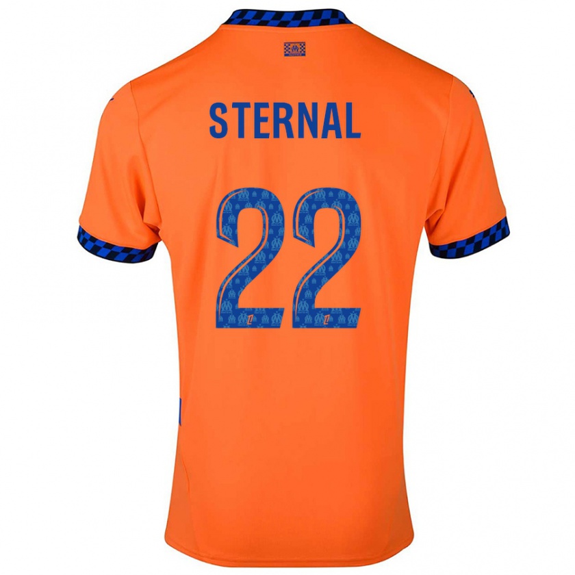 Kandiny Heren Enzo Sternal #22 Oranje Donkerblauw Thuisshirt Derde Tenue 2024/25 T-Shirt België