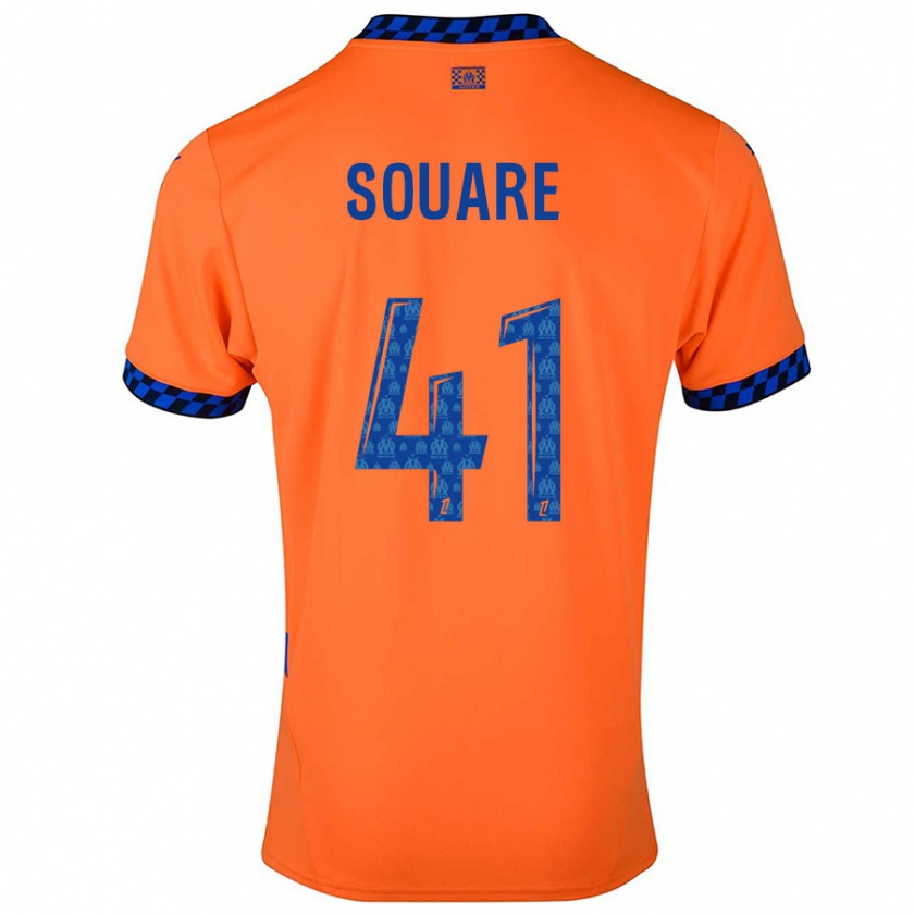 Kandiny Homem Camisola Cheick Souare #41 Laranja Azul Escuro Terceiro 2024/25 Camisa Brasil