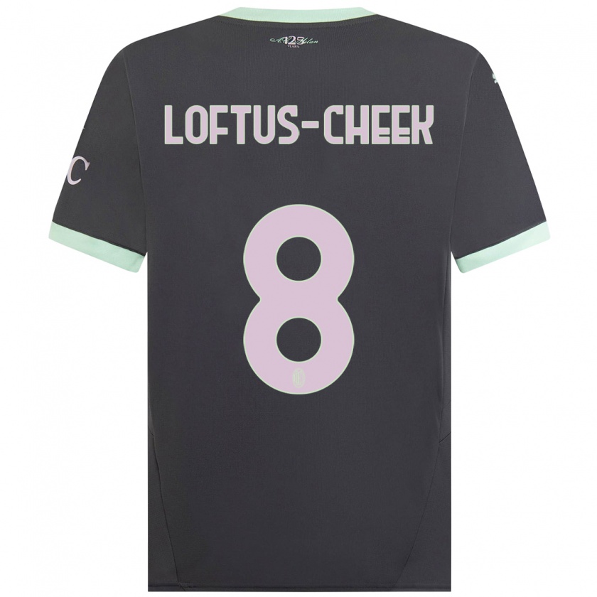 Kandiny Heren Ruben Loftus-Cheek #8 Grijs Thuisshirt Derde Tenue 2024/25 T-Shirt