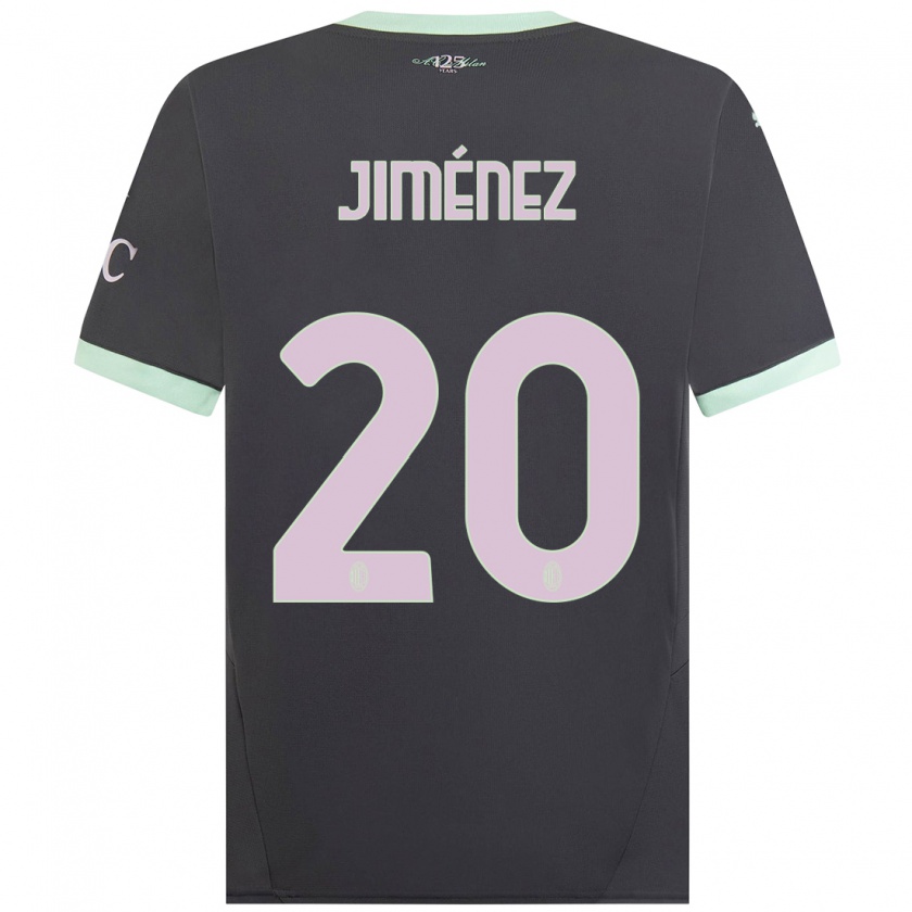 Kandiny Heren Álex Jiménez #20 Grijs Thuisshirt Derde Tenue 2024/25 T-Shirt