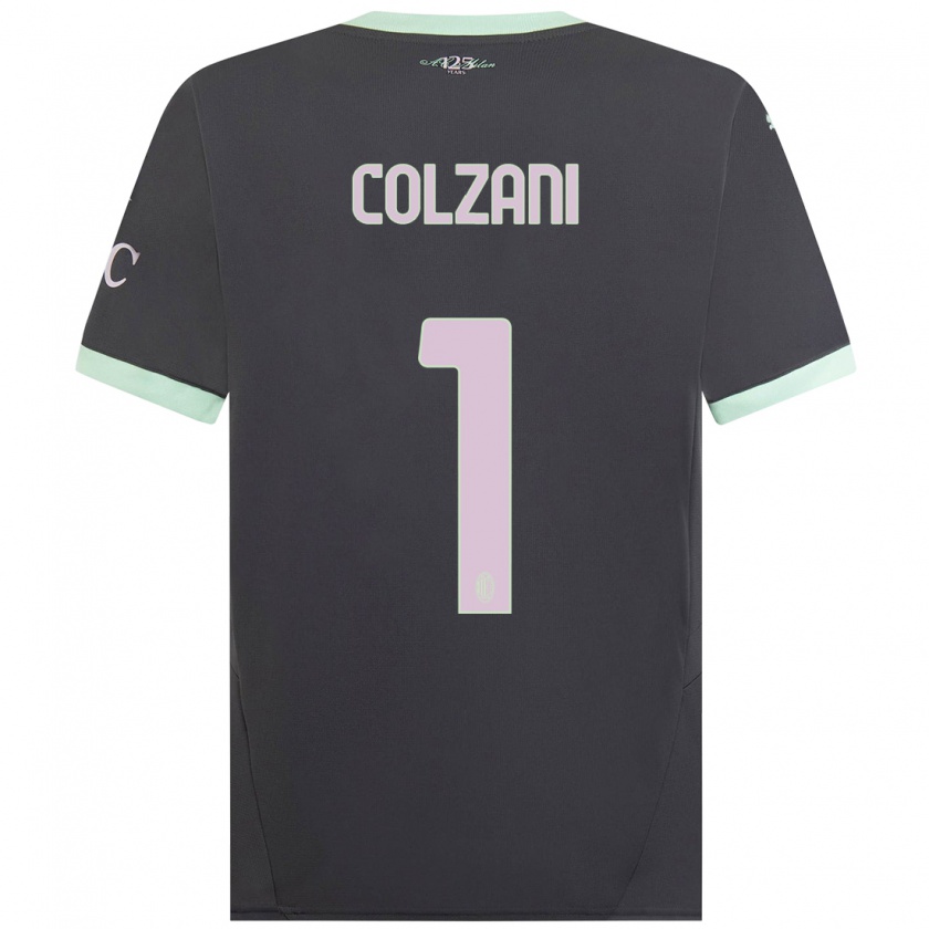 Kandiny Heren Edoardo Colzani #1 Grijs Thuisshirt Derde Tenue 2024/25 T-Shirt