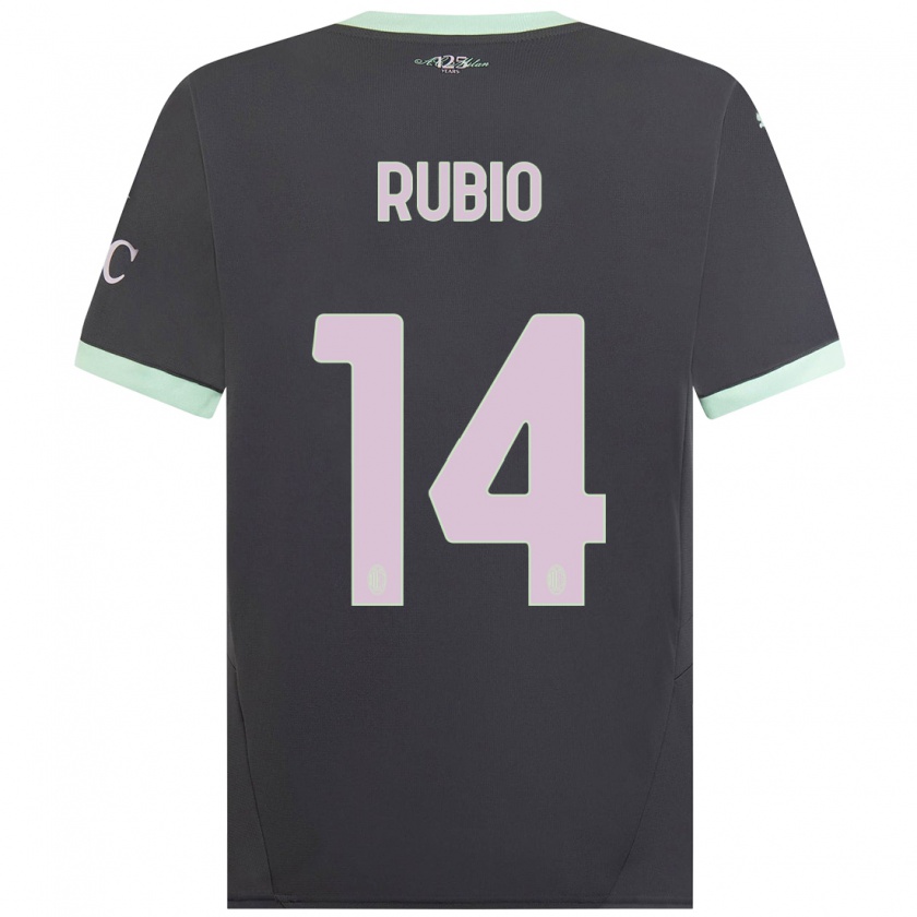 Kandiny Herren Silvia Rubio #14 Grau Ausweichtrikot Trikot 2024/25 T-Shirt Österreich