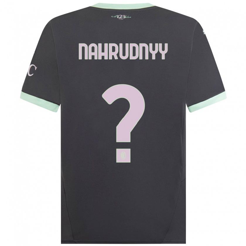 Kandiny Heren Vladislav Nahrudnyy #0 Grijs Thuisshirt Derde Tenue 2024/25 T-Shirt België