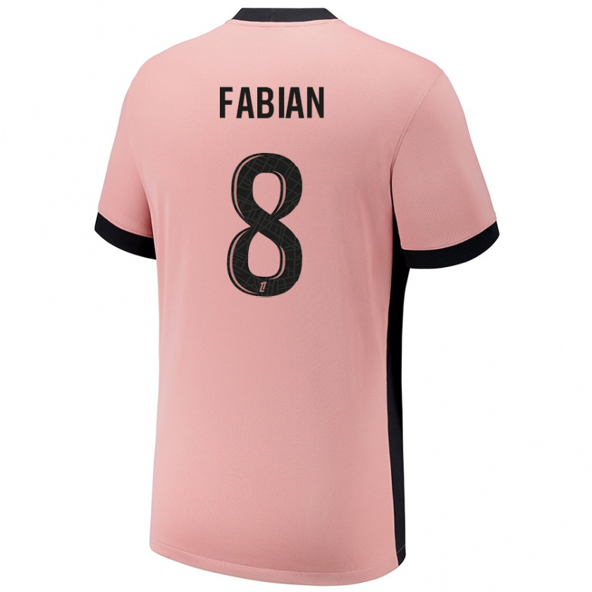 Kandiny Heren Fabián Ruiz #8 Roestroze Thuisshirt Derde Tenue 2024/25 T-Shirt