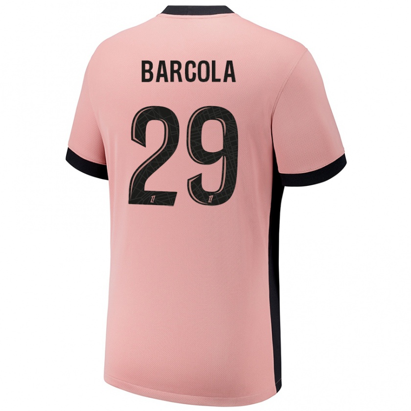 Kandiny Herren Bradley Barcola #29 Rostros Ausweichtrikot Trikot 2024/25 T-Shirt Österreich