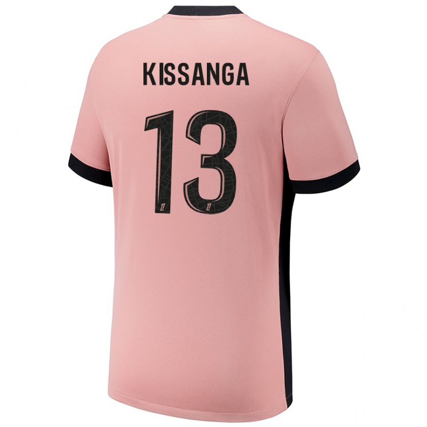 Kandiny Heren Hugo Kissanga #13 Roestroze Thuisshirt Derde Tenue 2024/25 T-Shirt