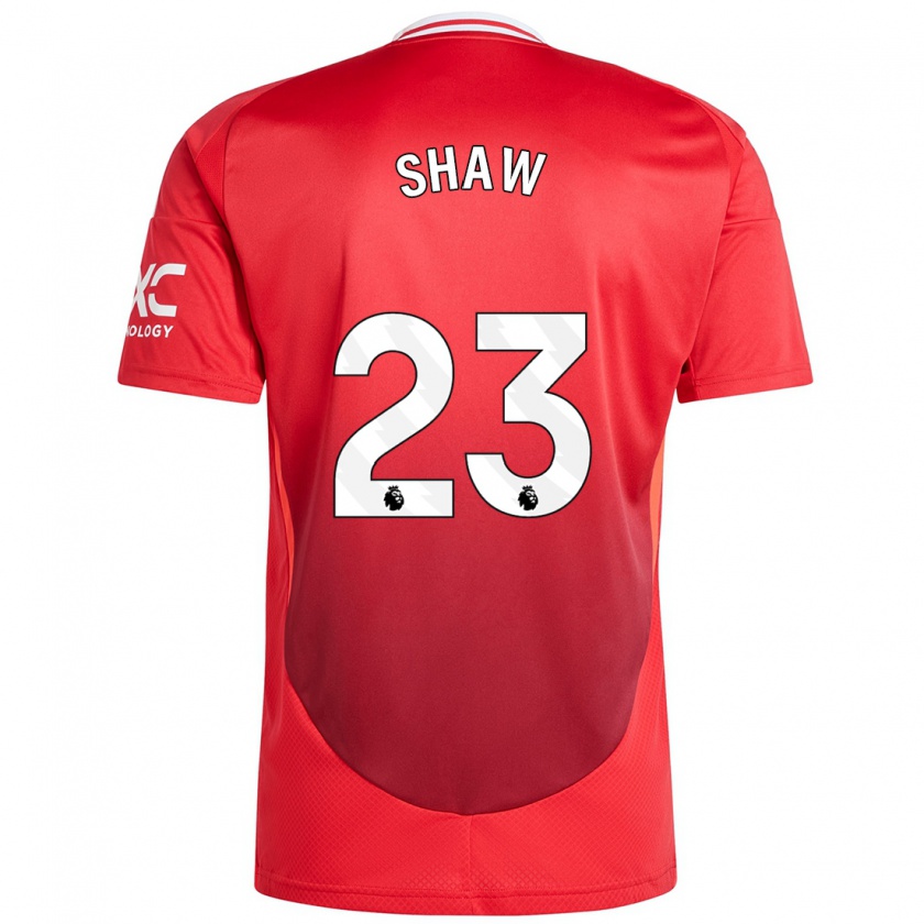 Kandiny Damen Luke Shaw #23 Hellrot Heimtrikot Trikot 2024/25 T-Shirt Österreich