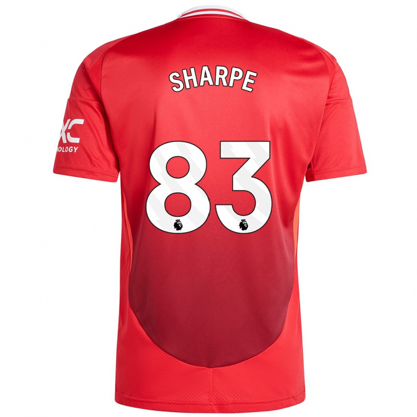 Kandiny Mujer Camiseta Malachi Sharpe #83 Rojo Brillante 1ª Equipación 2024/25 La Camisa México