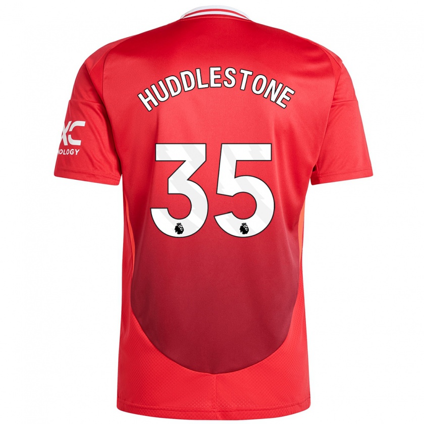 Kandiny Mujer Camiseta Tom Huddlestone #35 Rojo Brillante 1ª Equipación 2024/25 La Camisa México