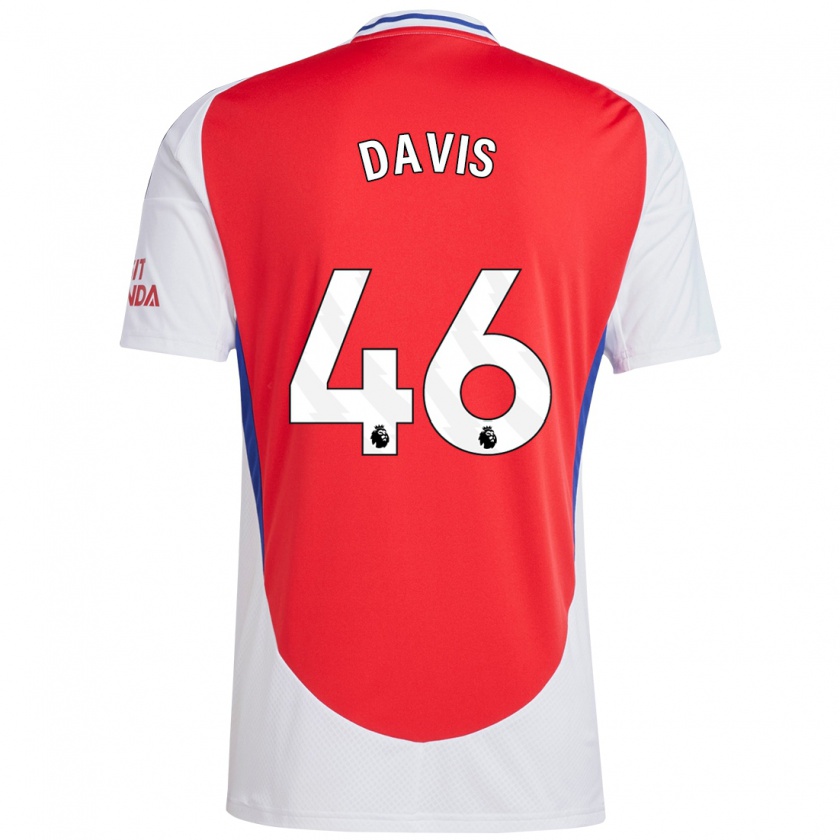 Kandiny Dames Timi Davis #46 Rood Wit Thuisshirt Thuistenue 2024/25 T-Shirt