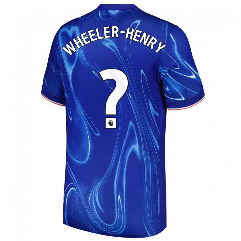 Kandiny Dames Joseph Wheeler-Henry #0 Blauw Wit Thuisshirt Thuistenue 2024/25 T-Shirt