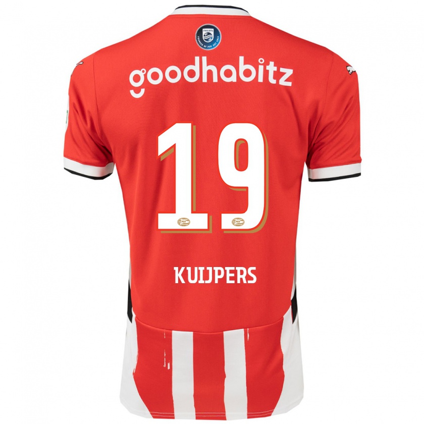 Kandiny Dames Jeslynn Kuijpers #19 Rood Wit Thuisshirt Thuistenue 2024/25 T-Shirt