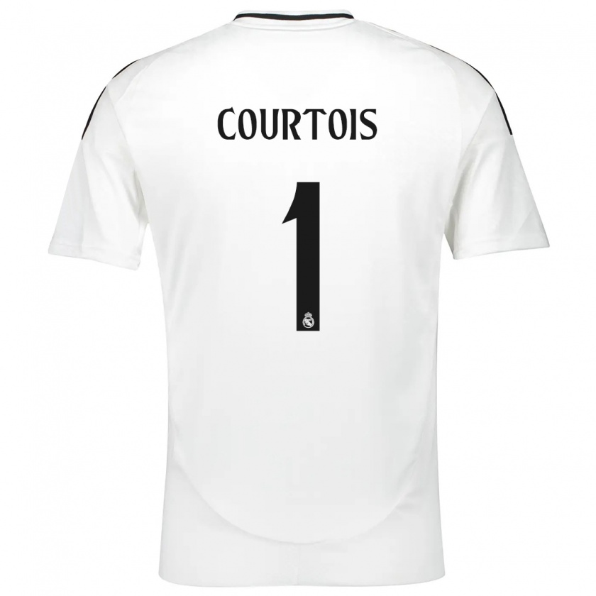 Kandiny Donna Maglia Thibaut Courtois #1 Bianco Kit Gara Home 2024/25 Maglietta