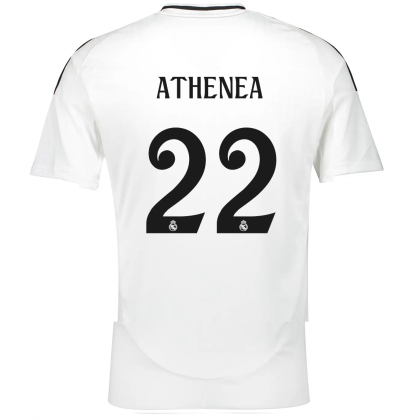 Kandiny Donna Maglia Athenea Del Castillo #22 Bianco Kit Gara Home 2024/25 Maglietta