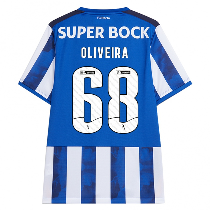 Kandiny Donna Maglia André Oliveira #68 Blu Bianco Kit Gara Home 2024/25 Maglietta