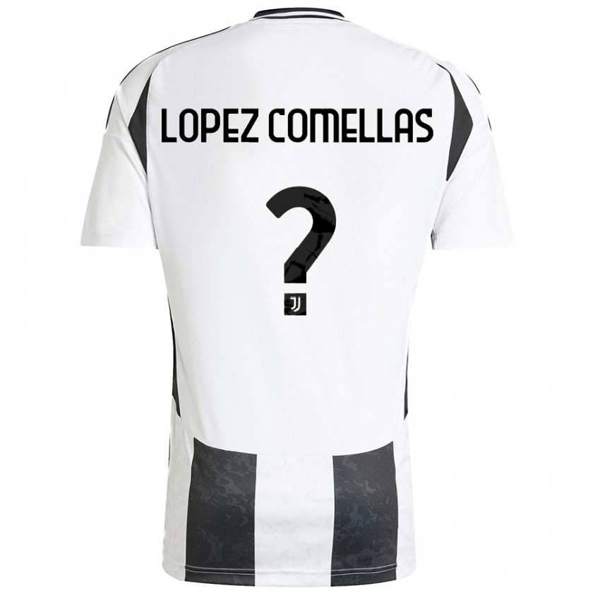 Kandiny Dames Ivan Lopez Comellas #0 Wit Zwart Thuisshirt Thuistenue 2024/25 T-Shirt België