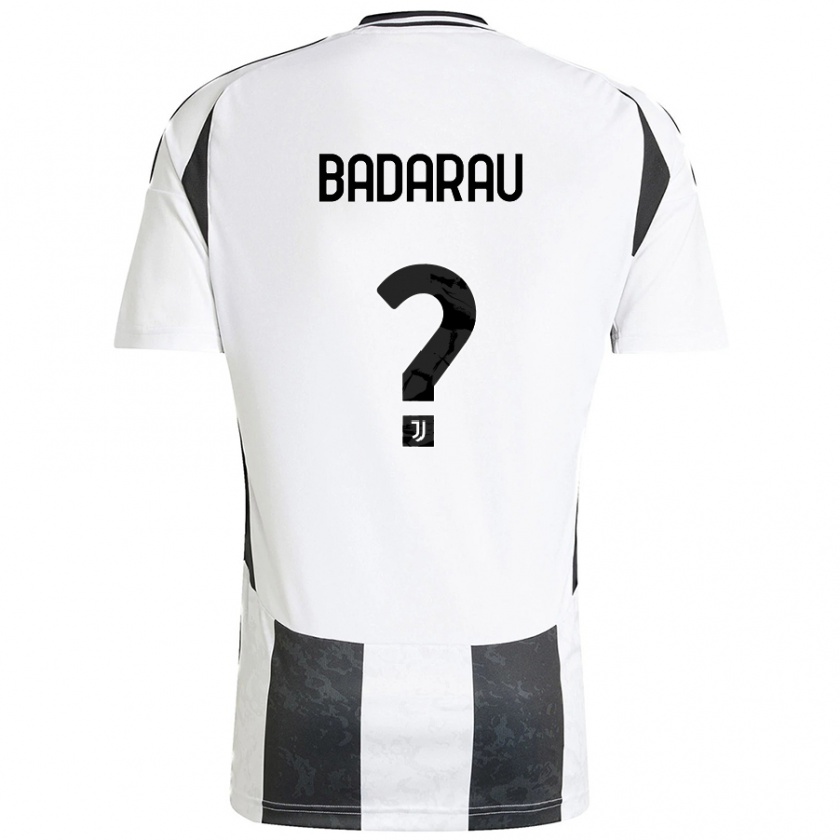 Kandiny Dames Fabio Bădărău #0 Wit Zwart Thuisshirt Thuistenue 2024/25 T-Shirt