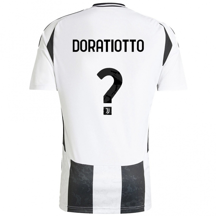 Kandiny Dames Giulio Doratiotto #0 Wit Zwart Thuisshirt Thuistenue 2024/25 T-Shirt