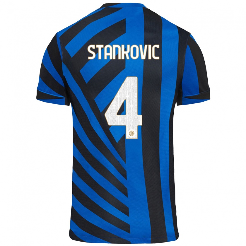 Kandiny Damen Aleksandar Stankovic #4 Blau Schwarz Heimtrikot Trikot 2024/25 T-Shirt Österreich