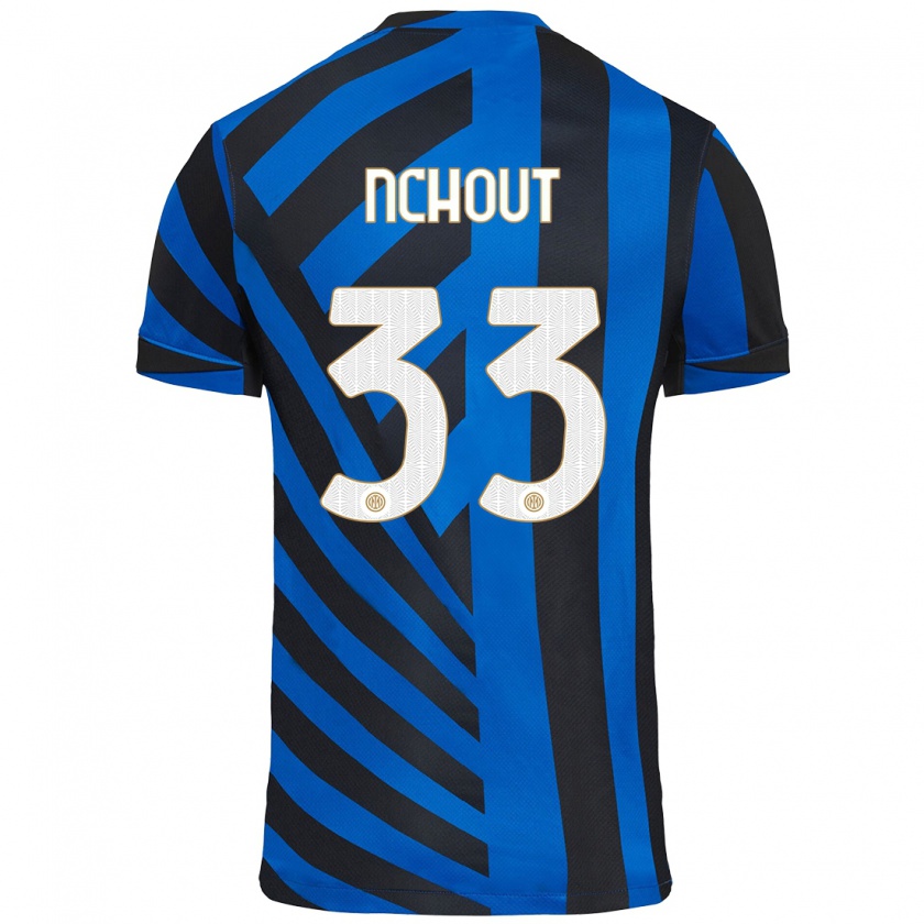 Kandiny Donna Maglia Ajara Nchout #33 Blu Nero Kit Gara Home 2024/25 Maglietta