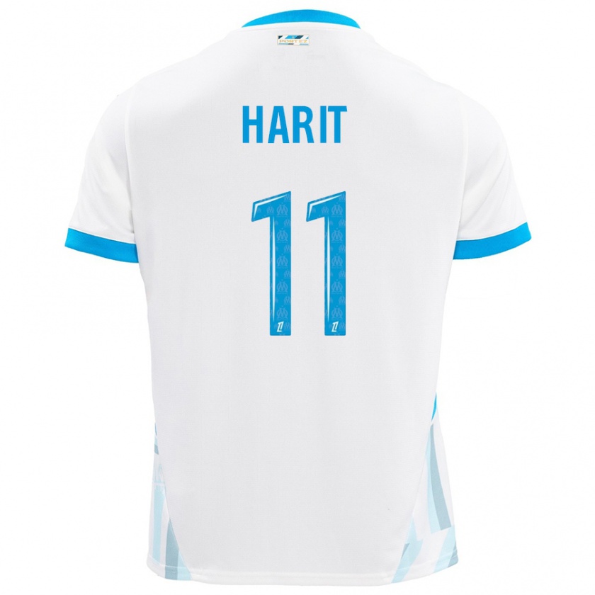 Kandiny Damen Amine Harit #11 Weiß Himmelblau Heimtrikot Trikot 2024/25 T-Shirt Österreich