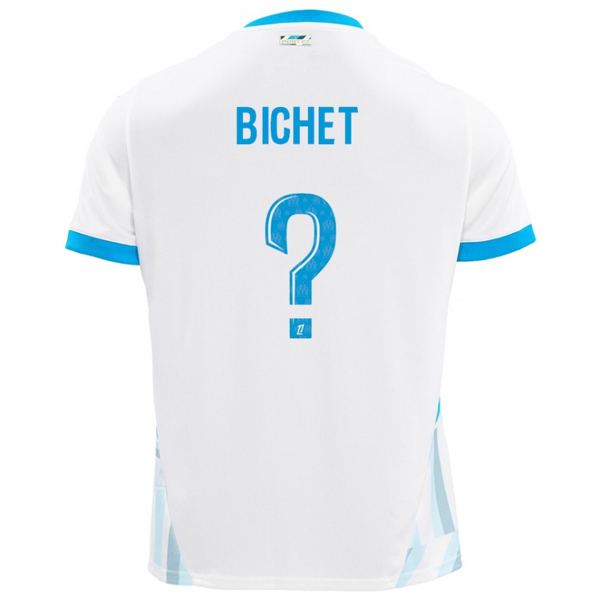 Kandiny Donna Maglia Tristan Bichet #0 Bianco Azzurro Kit Gara Home 2024/25 Maglietta