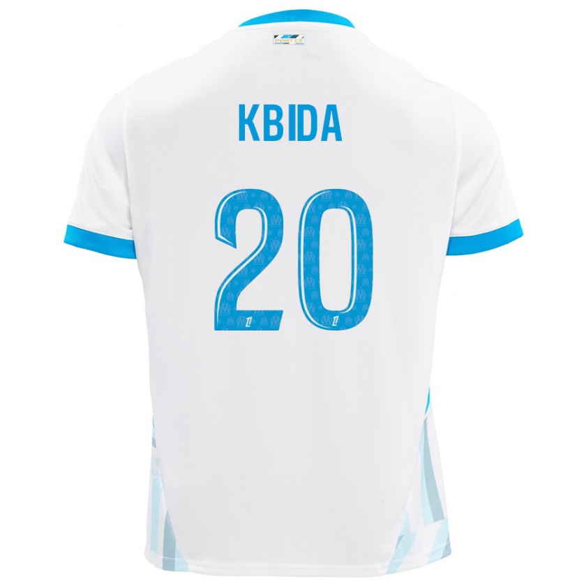 Kandiny Donna Maglia Inès Kbida #20 Bianco Azzurro Kit Gara Home 2024/25 Maglietta