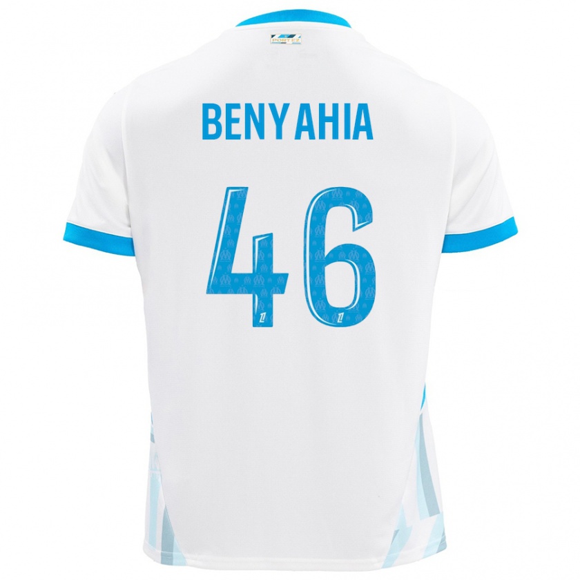 Kandiny Damen Aylan Benyahia-Tani #46 Weiß Himmelblau Heimtrikot Trikot 2024/25 T-Shirt Österreich