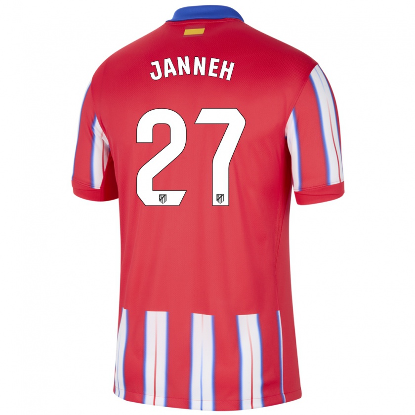 Kandiny Dames Omar Janneh #27 Rood Wit Blauw Thuisshirt Thuistenue 2024/25 T-Shirt