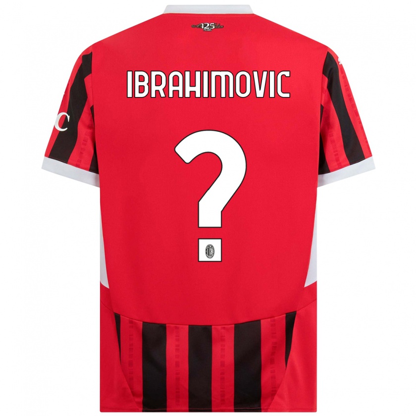 Kandiny Damen Vincent Ibrahimovic #0 Rot Schwarz Heimtrikot Trikot 2024/25 T-Shirt Österreich