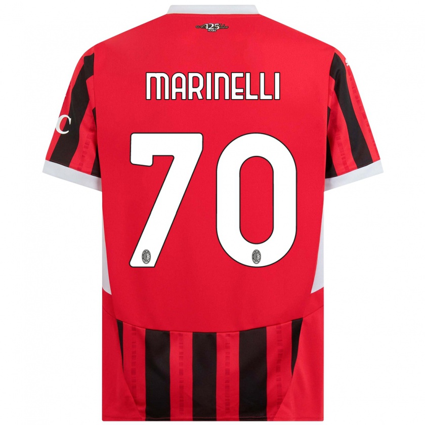 Kandiny Damen Gloria Marinelli #70 Rot Schwarz Heimtrikot Trikot 2024/25 T-Shirt Österreich