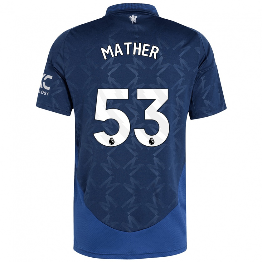 Kandiny Donna Maglia Sam Mather #53 Indaco Kit Gara Away 2024/25 Maglietta