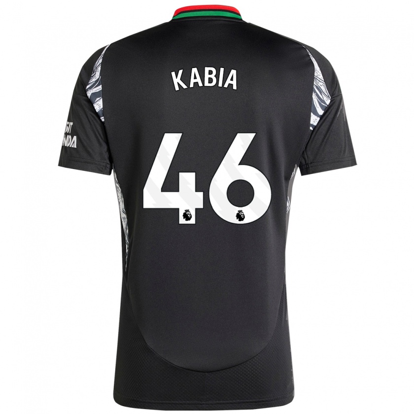 Kandiny Donna Maglia Ismeal Kabia #46 Nero Kit Gara Away 2024/25 Maglietta