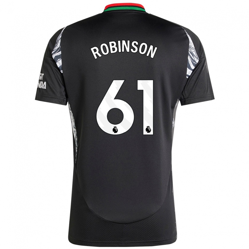 Kandiny Donna Maglia Josh Robinson #61 Nero Kit Gara Away 2024/25 Maglietta