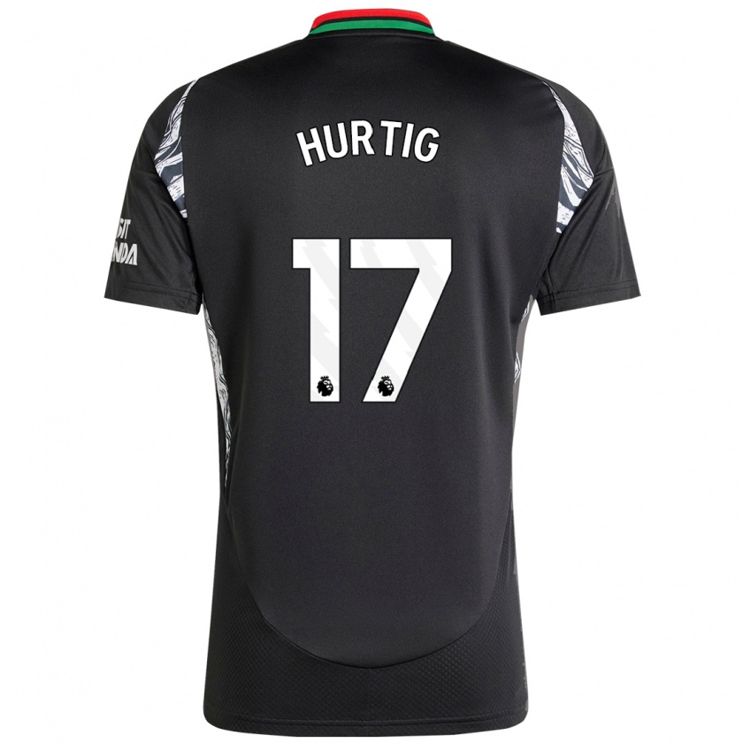 Kandiny Mujer Camiseta Lina Hurtig #17 Negro 2ª Equipación 2024/25 La Camisa