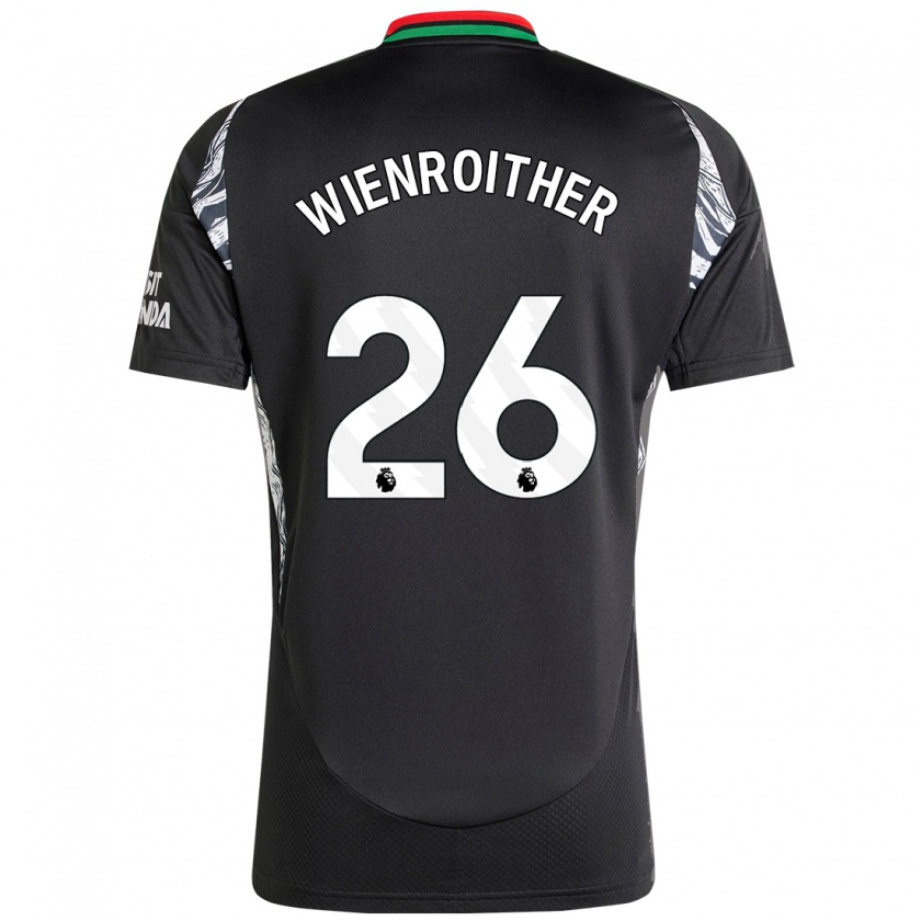 Kandiny Donna Maglia Laura Wienroither #26 Nero Kit Gara Away 2024/25 Maglietta