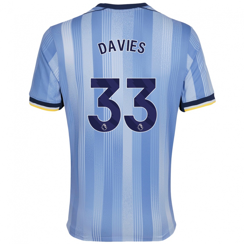 Kandiny Damen Ben Davies #33 Hellblau Auswärtstrikot Trikot 2024/25 T-Shirt Österreich