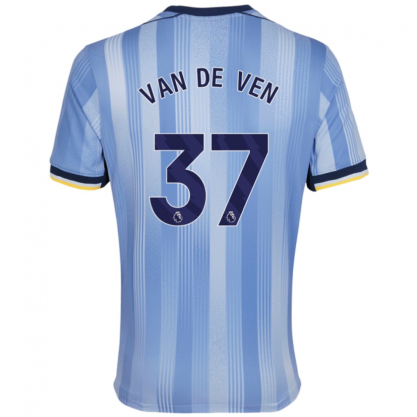 Kandiny Donna Maglia Micky Van De Ven #37 Azzurro Chiaro Kit Gara Away 2024/25 Maglietta