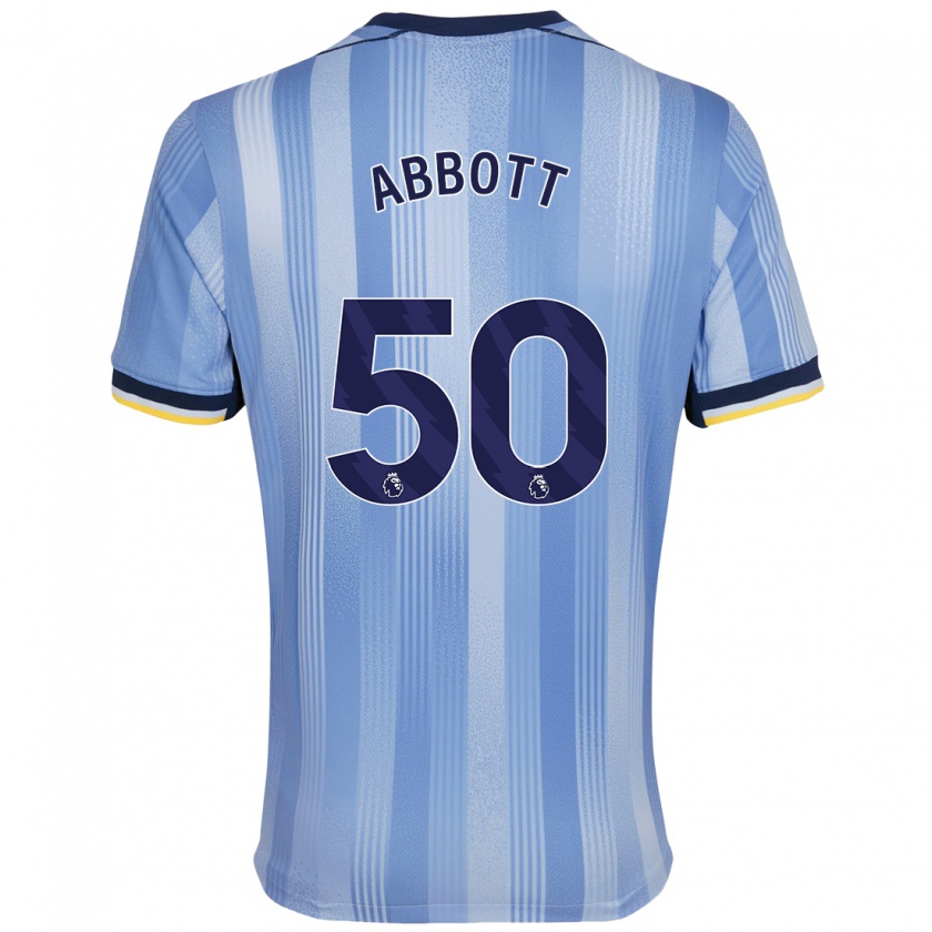 Kandiny Mujer Camiseta George Abbott #50 Azul Claro 2ª Equipación 2024/25 La Camisa México